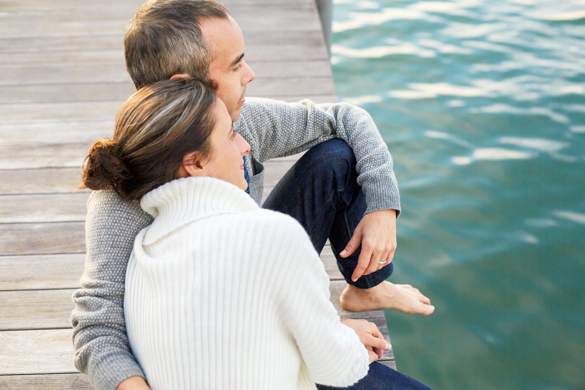 couple on the dock